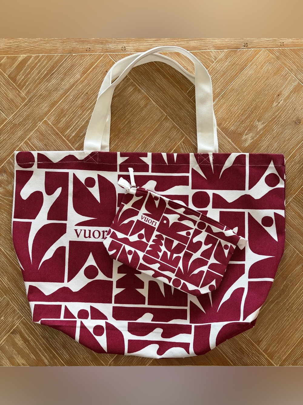 Vuori Canvas Tote Bag & Pouch Set
